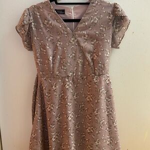 Floral dress pink size XS